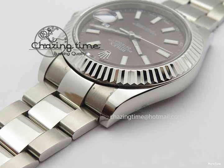 MiroTime 0325 Tailored DateJust II 41mm SS BP Maker Best Edition Dark Gray Dial On SS Bracelet SA 3735